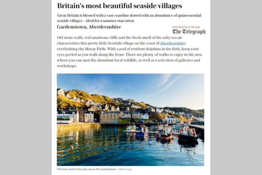 Bellevue Holiday Cottage Gardenstown Bagian luar foto